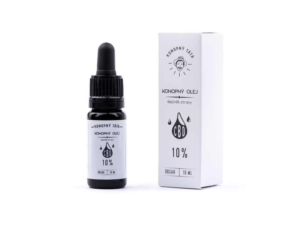 Konopný Táta CBD konopný olej 10% 10ml