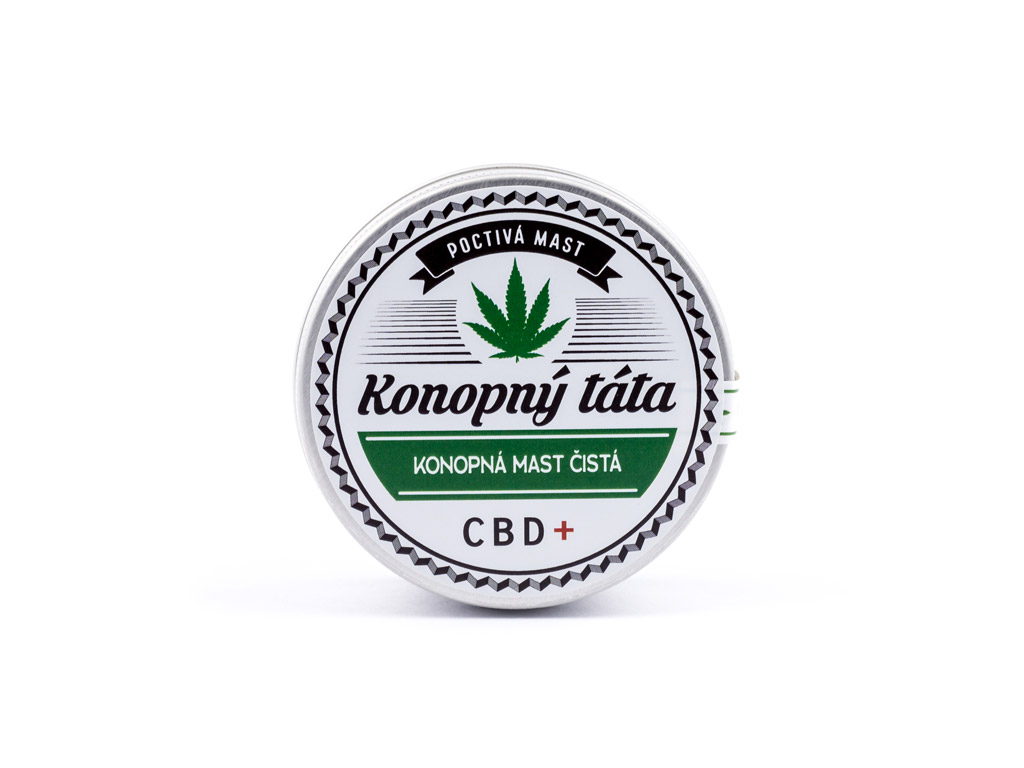Konopný Táta Konopná mast čistá 80ml