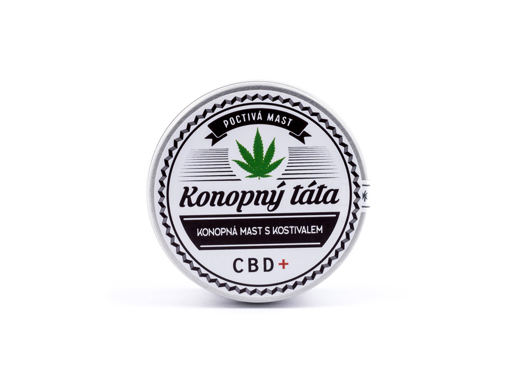 Konopný Táta Konopná mast s kostivalem 80ml